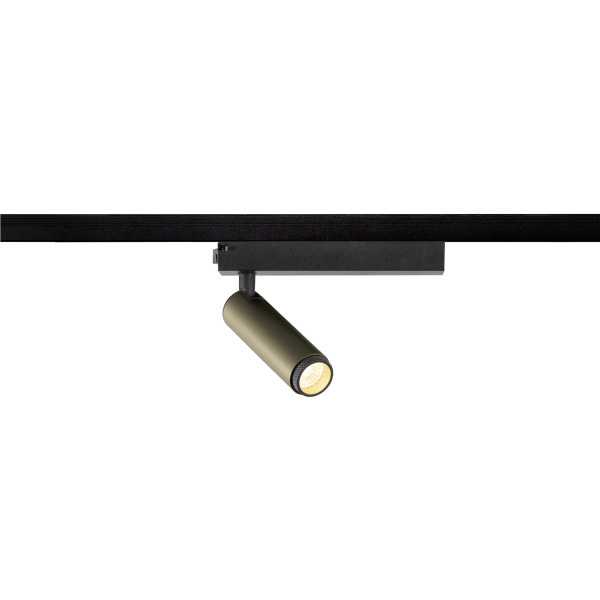 SLV 1008398 GRIP! S, 1~ Spot, zylindrisch, 3000 K, 11 W, PHASE, 29°, bronze / schwarz