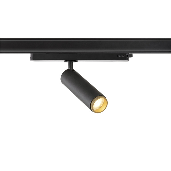 SLV 1008444 GRIP! M, 3~ Spot, zylindrisch, 3000 K, 20 W, PHASE, 42°, schwarz / gold