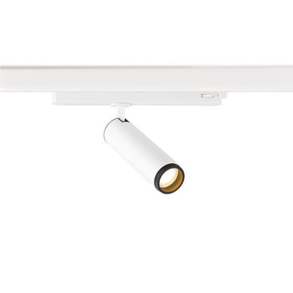 SLV 1008445 GRIP! M, 3~ Spot, zylindrisch, 2000-3000 K, 15 W, Dim-to-Warm, PHASE, 42°, weiß / schwarz