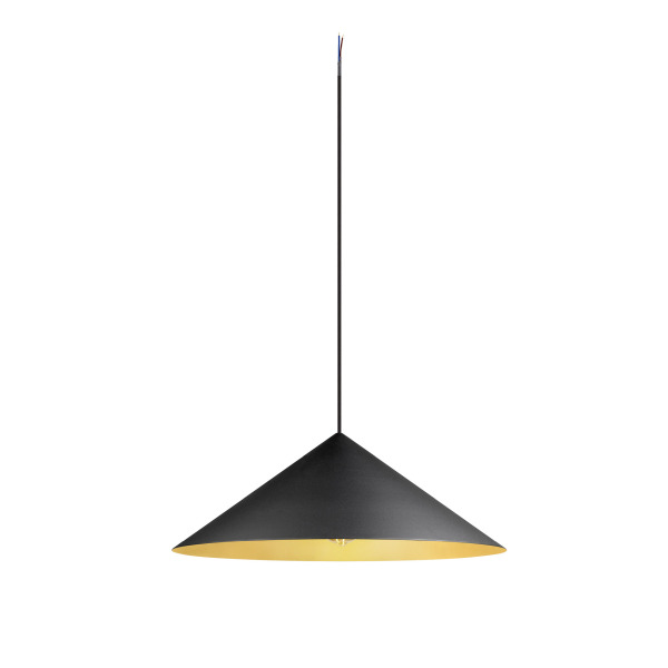 SLV 1008508 MAGICO 55, Pendelleuchte, E27, Pendellänge 180 cm, 1x max. 10 W, matt schwarz / gold