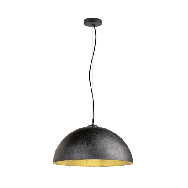 SLV 1008535 FORCHINI 50, Pendelleuchte, E27, Pendellänge 150 cm, 1x max. 40 W, matt schwarz / matt gold