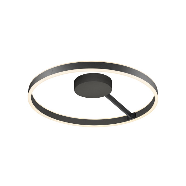 SLV 1008550 ONE, Wand- und Deckenaufbauleuchte, rund, 2700/3000 K, 23 W, PHASE, 130°, schwarz