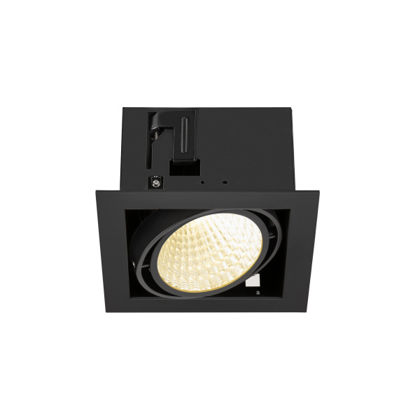 SLV 1008568 KADUX, Deckeneinbauleuchte, single, 3000 K, DALI 2, Touch, 30°, schwarz