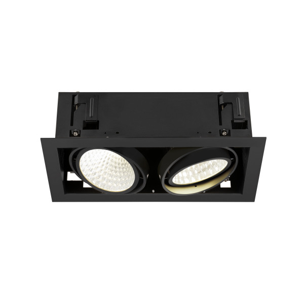 SLV 1008574 KADUX, Deckeneinbauleuchte, double, 4000 K, DALI 2, Touch, 30°, schwarz