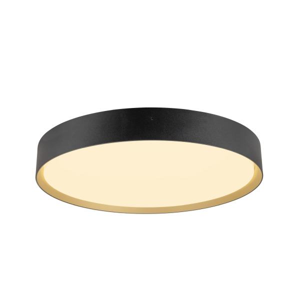 SLV 1008584 DECONA 42, Deckenaufbauleuchte, rund, 2700/3000 K, 23 W, PHASE, schwarz / gold