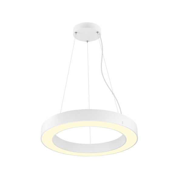 SLV 1008590 MEDO® RING 60, Pendelleuchte, Pendellänge 300 cm, 3000/4000 K, 110°, DALI, Touch, weiß