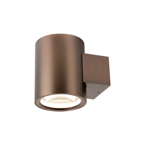 SLV 1008614 OCULUS, Wandaufbauleuchte, rund, 2000-3000 K, 15 W, Dim-to-Warm, PHASE, 100°, dunkel kupfer