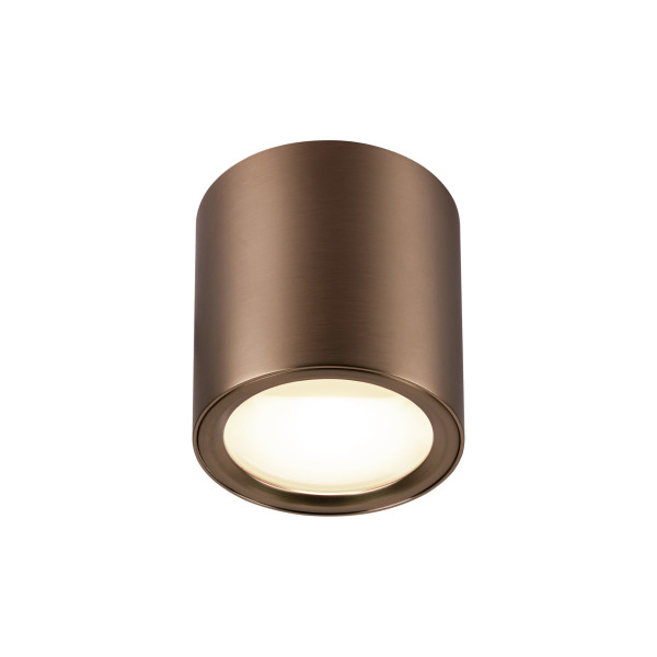 SLV 1008620 OCULUS, Deckenaufbauleuchte, rund, 2000-3000 K, 11 W, Dim-to-Warm, PHASE, 100°, dunkel kupfer