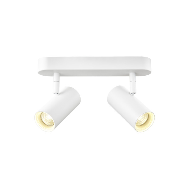 SLV 1008710 NOBLO®, Wand- und Deckenaufbauleuchte, double, rund, 3000 K, 12 W, PHASE, 32°, weiß