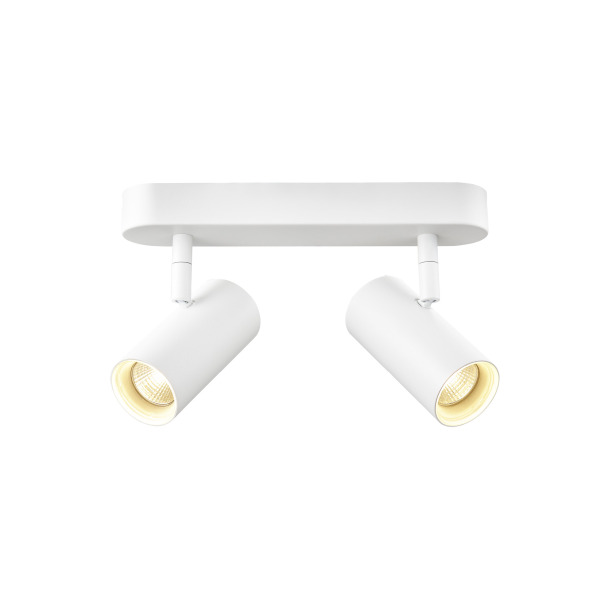 SLV 1008716 NOBLO®, Wand- und Deckenaufbauleuchte, double, rund, 2700 K, 12 W, PHASE, 32°, weiß
