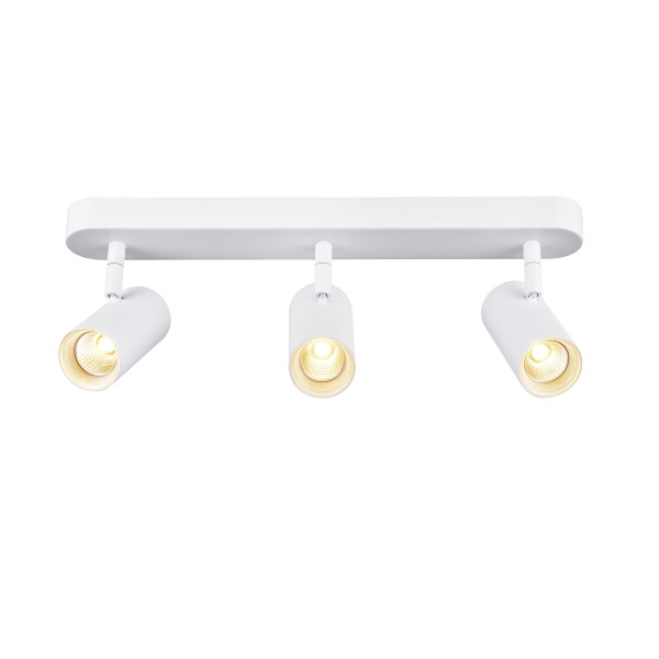 SLV 1008717 NOBLO®, Wand- und Deckenaufbauleuchte, triple, rund, 2700 K, 19 W, PHASE, 32°, weiß