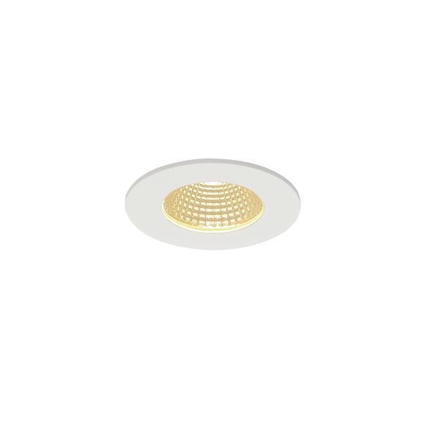 SLV 114421 PATTA-I, Einbauleuchte, LED, 3000 K, rund, weiß matt, 38°, inkl. Treiber