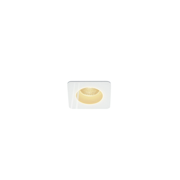 SLV 114451 PATTA-F, Einbauleuchte, LED, 3000 K, eckig, weiß, 38°, inkl. Treiber