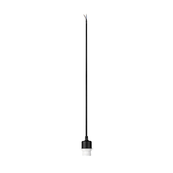 SLV 132660 FENDA, Pendelabhängung, A60, schwarz, ohne Schirm, ohne Rosette, offenes Kabel, max. 60 W