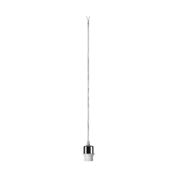 SLV 132662 FENDA, Pendelabhängung, A60, chrom, ohne Schirm, ohne Rosette, offenes Kabel, max. 60 W