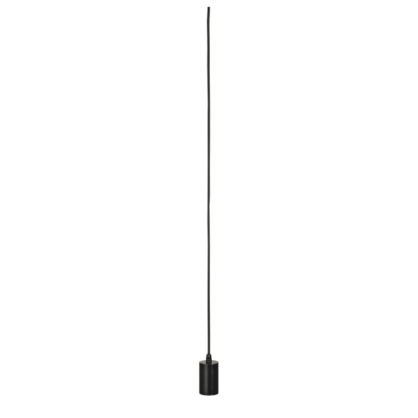 SLV 132690 FITU Pendelleuchte A60 rund schwarz 5 Meter Kabel mit offenem Kabelende max. 60W