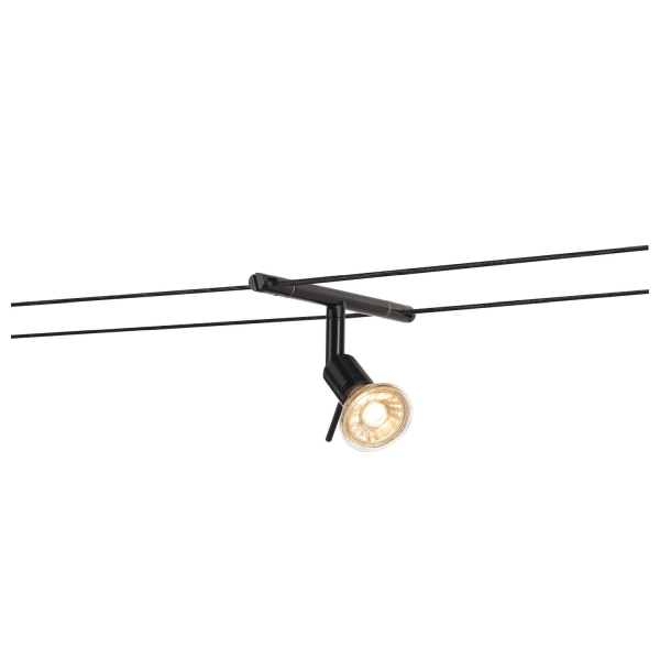 SLV 139100 SYROS, Seilleuchte für TENSEO Niedervolt-Seilsystem, QR-C51, schwarz
