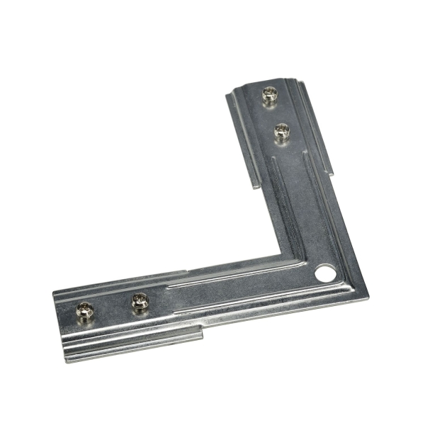 SLV 143152 STABILISATOR ECKVERBINDER, für Hochvolt 1Phasen-Einbauschiene, nickel matt
