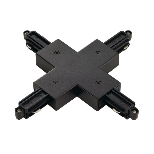 SLV 143160 X-VERBINDER für Hochvolt 1-Phasen-Aufbauschiene schwarz