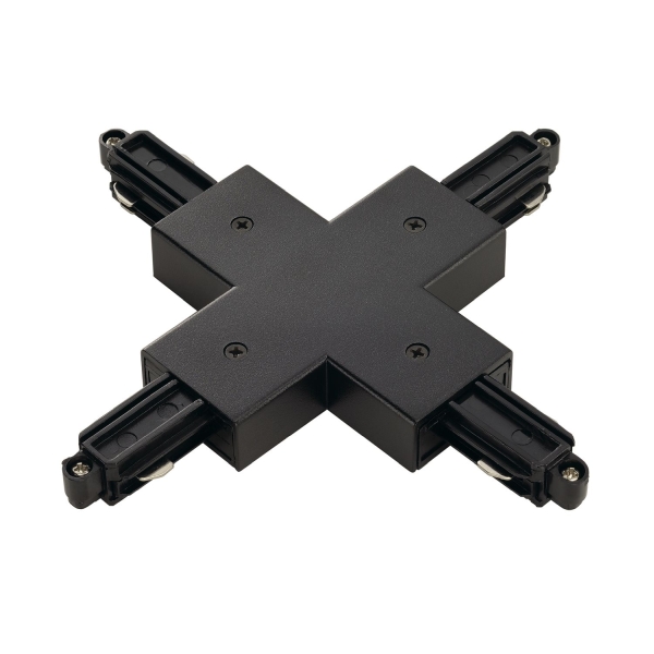 SLV 143160 X-VERBINDER für Hochvolt 1Phasen-Aufbauschiene schwarz