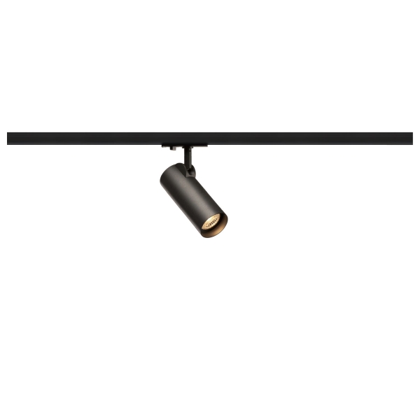 SLV 143580 HELIA 50 TRACK, Strahler für 1Phasen Hochvolt-Stromschiene, LED, 3000 K, schwarz, 35°, inkl. 1 Phasen-Adapter