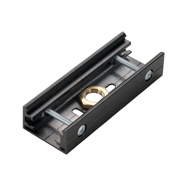 SLV 145600 STOSSSTELLENVERBINDER, für EUTRAC® Hochvolt 3Phasen-Aufbauschiene, M13-Gewinde, schwarz