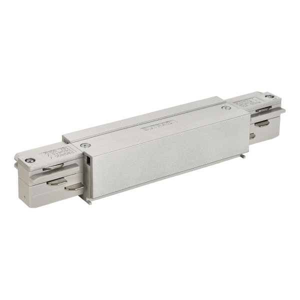 SLV 145664 EUTRAC® Längsverbinder mit Einspeisemöglichkeit, silbergrau