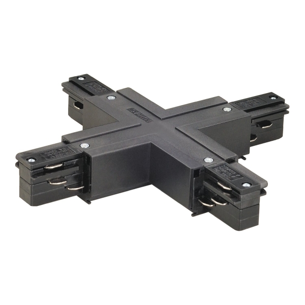 SLV 145690 EUTRAC® X-Verbinder mit Einspeisemöglichkeit, schwarz