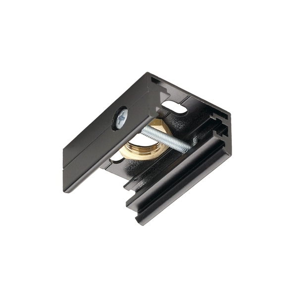 SLV 145730 PENDELCLIP, für EUTRAC® Hochvolt 3Phasen-Aufbauschiene, schwarz, M13 Gewinde
