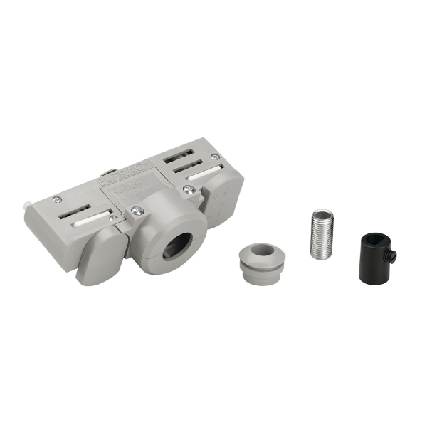 SLV 145994 PENDELLEUCHTENADAPTER, für Hochvolt-Stromschiene 3Phasen, grau, inkl. Montagezubehör