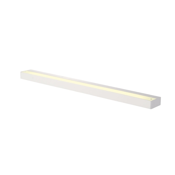 SLV 151791 SEDO 21, Wandleuchte, LED, 3000 K, eckig, weiß, Glas satiniert, Energiesparleuchte, L/B/H 89,5/8,5/4 cm, 33 W