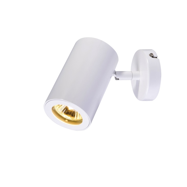 SLV 152011 ENOLA B, Wand- und Deckenleuchte, Spot, einflammig, QPAR51, weiß, max. 50 W