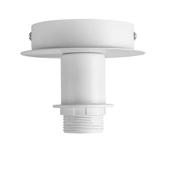 SLV 155551 FENDA, Deckenleuchte, Deckenrosette, A60, weiß, ohne Schirm, max. 60 W