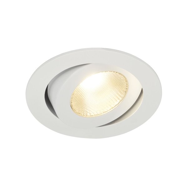 SLV 161271 CONTONE® Einbauleuchte LED 2000-3000K rund weiß schwenkbar 13W inkl. Blattfedern