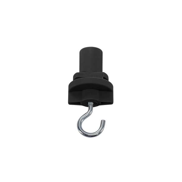 SLV 175190 HAKEN, für S-TRACK Hochvolt 3Phasen-Aufbauschiene, schwarz