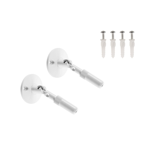 SLV 186311 WANDHALTER, für TENSEO Niedervolt-Seilsystem, lang, weiß, 2 Stück