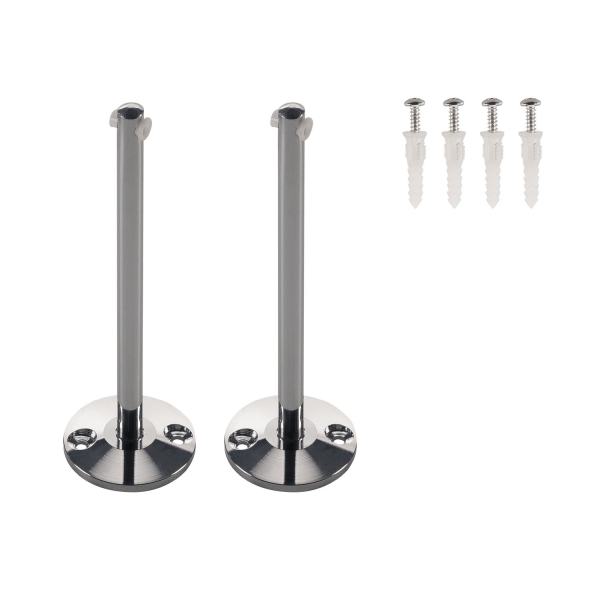 SLV 186342 TENSEO UMLENKER, für Niedervolt-Seilsystem, chrom, 2 Stück, 16 cm