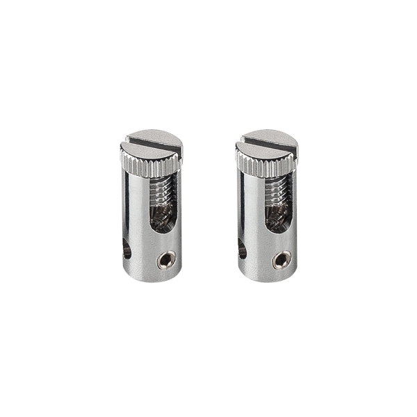 SLV 186352 TENSEO EINSPEISER, für Niedervolt-Seilsystem, chrom, 2 Stück, max. 25A