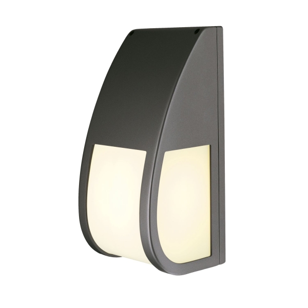 SLV 227176 KERAS ELT, Outdoor Wand- und Deckenleuchte, TC-TSE, IP54, anthrazit, Energiesparleuchte, max. 24 W