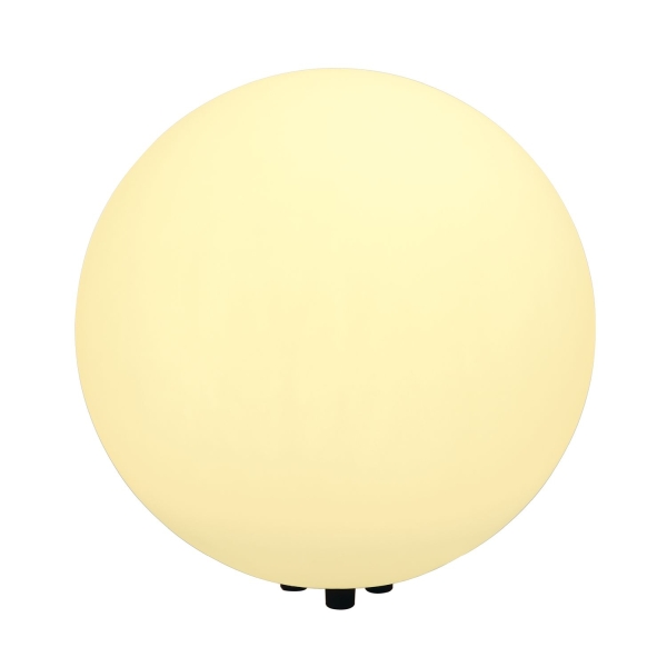 SLV 227221 ROTOBALL 50, Outdoor Standleuchte, TC-(D,H,T,Q)SE, IP44, Kugel, weiß, Ø 50 cm, max. 24 W