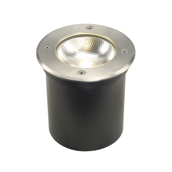 SLV 227600 ROCCI, Outdoor Bodeneinbauleuchte, LED, 3000 K, IP67, rund, edelstahl 316, max. 6 W
