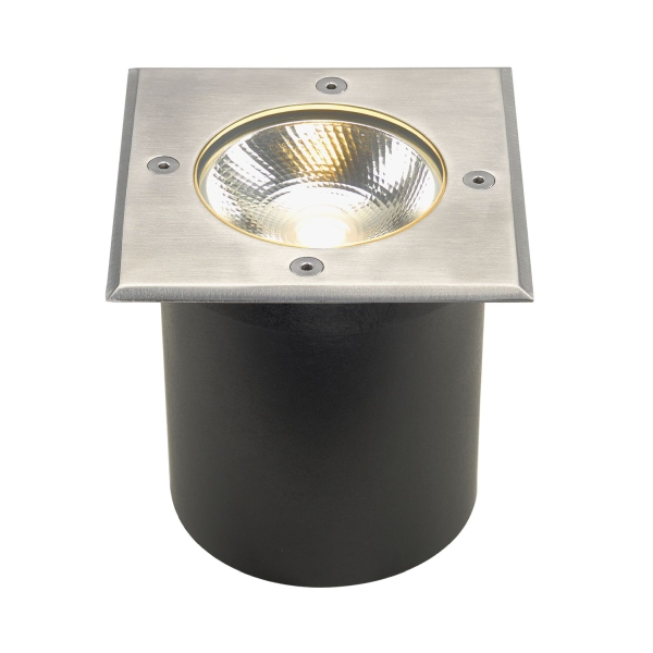 SLV 227604 ROCCI, Outdoor Bodeneinbauleuchte, LED, 3000 K, IP67, eckig, edelstahl 316, max. 6 W