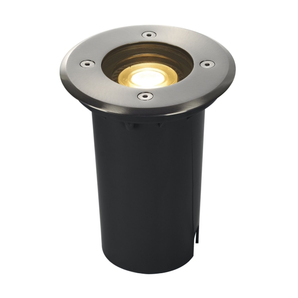 SLV 227680 SOLASTO Outdoor Bodeneinbauleuchte LED GU10 51mm IP67 rund edelstahl max. 6W