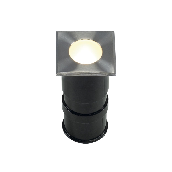SLV 228342 POWER TRAIL-LITE®, Outdoor Bodeneinbauleuchte, LED, 3000 K, IP67, eckig, edelstahl 316