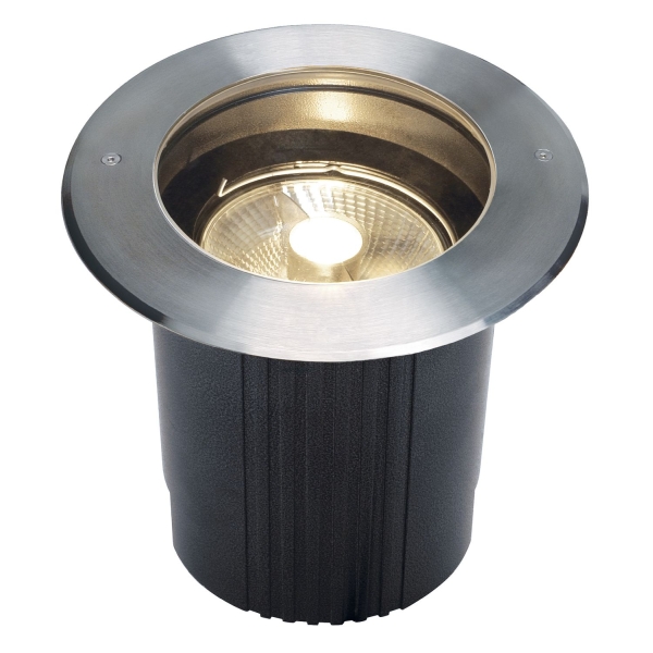 SLV 229230 DASAR® 215, Outdoor Bodeneinbauleuchte, QPAR111, IP67, rund, edelstahl 316, max. 75 W