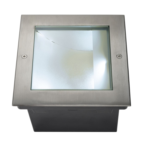 SLV 229381 DASAR® 255, Outdoor Bodeneinbauleuchte, LED, 4000 K, IP67, edelstahl 316, asymmetrisch, 34 W