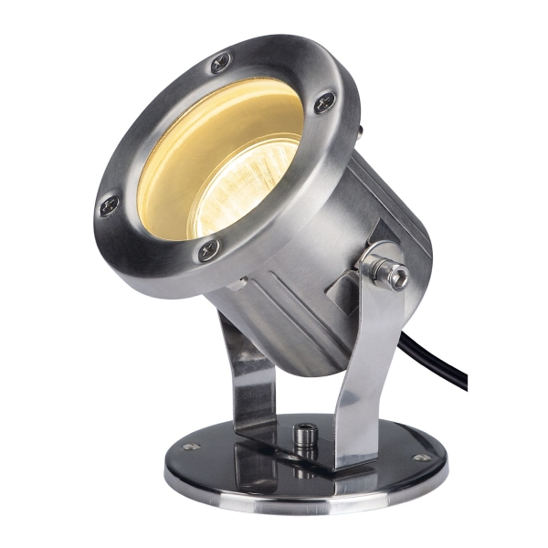 SLV 229741 NAUTILUS 10 SPOT, Outdoor Strahler, QPAR51, edelstahl, max. 35 W, inkl. 1,5 mKabel