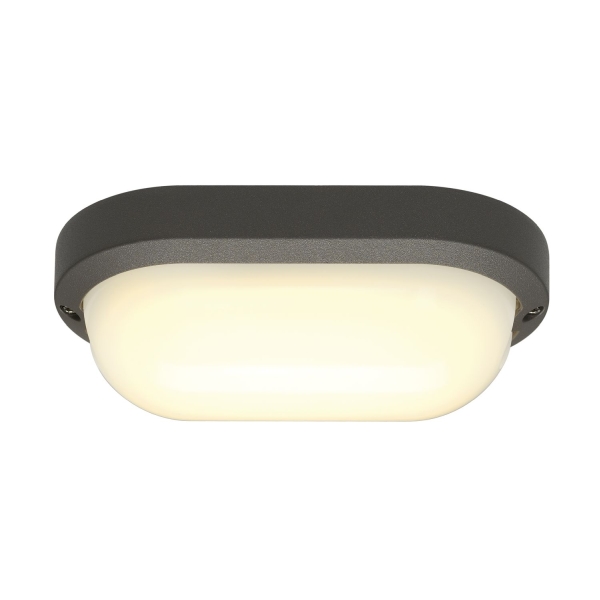 SLV 229935 TERANG 200 Outdoor Wandleuchte Deckenleuchte LED 3000K IP44 oval anthrazit 11W