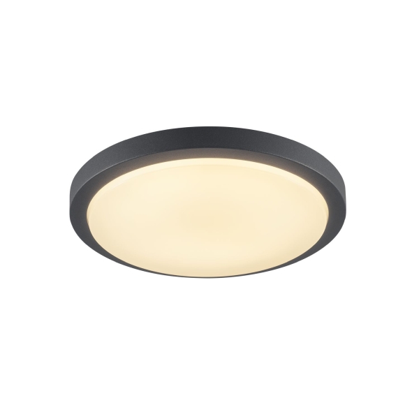 SLV 229975 AINOS, Deckenleuchte, LED, 3000 K, rund, anthrazit, mit Sensor