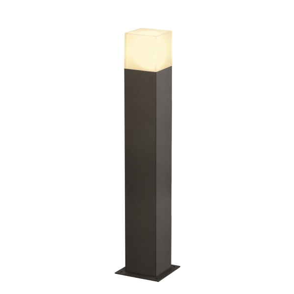 SLV 231225 GRAFIT 60, Outdoor Standleuchte, TC-DSE, IP44, anthrazit, Energiesparleuchte, L/B/H 12/12/60 cm, max. 11 W